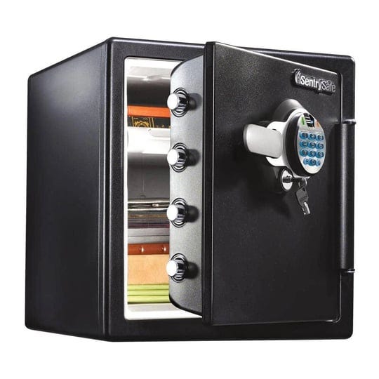 sentrysafe-sfw123btc-fingerprint-biometric-fire-and-water-resistant-safe-1-23-cu-ft-black-1