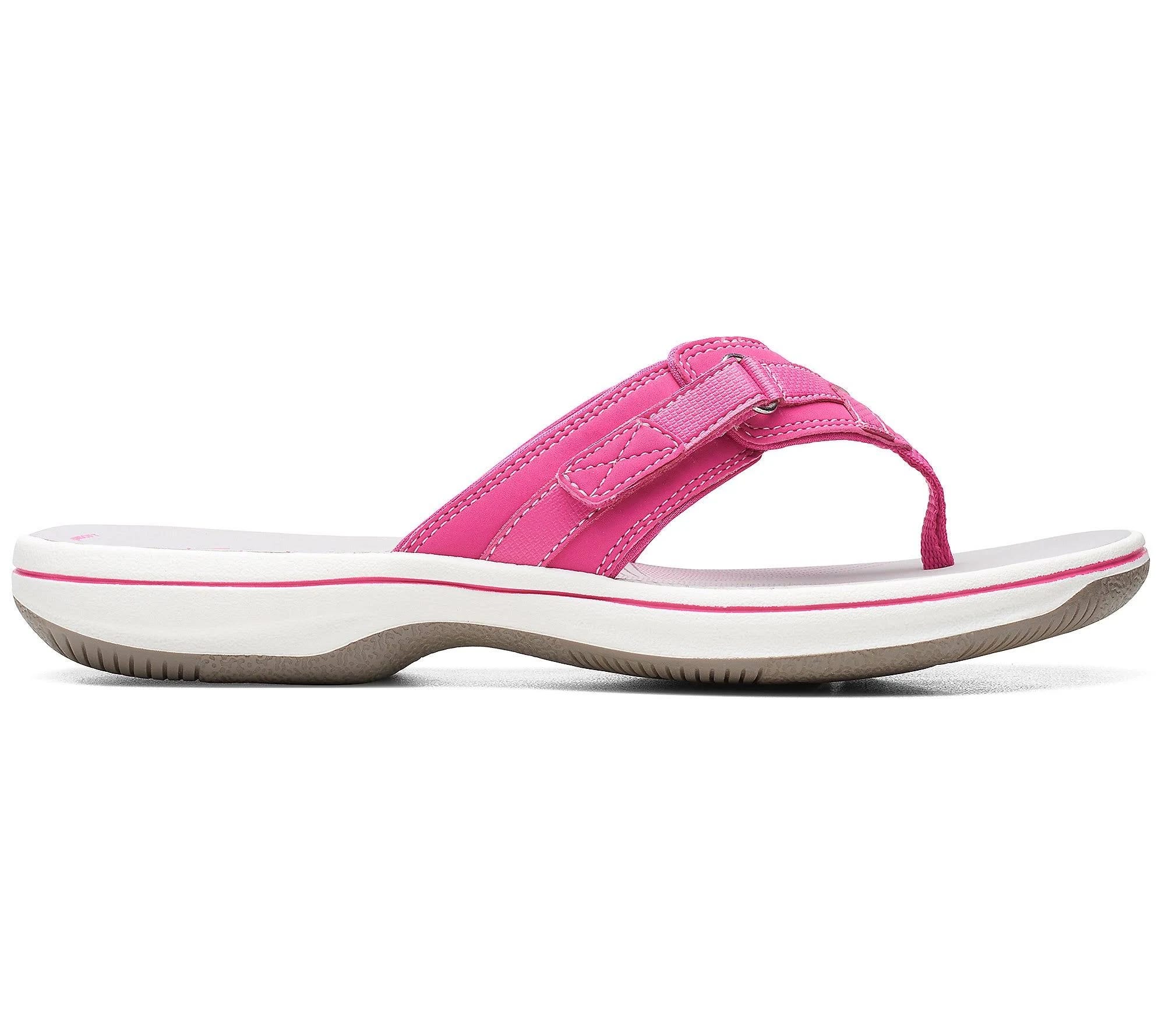 Comfortable Pink Thong Sandal with Textile Lining | Image