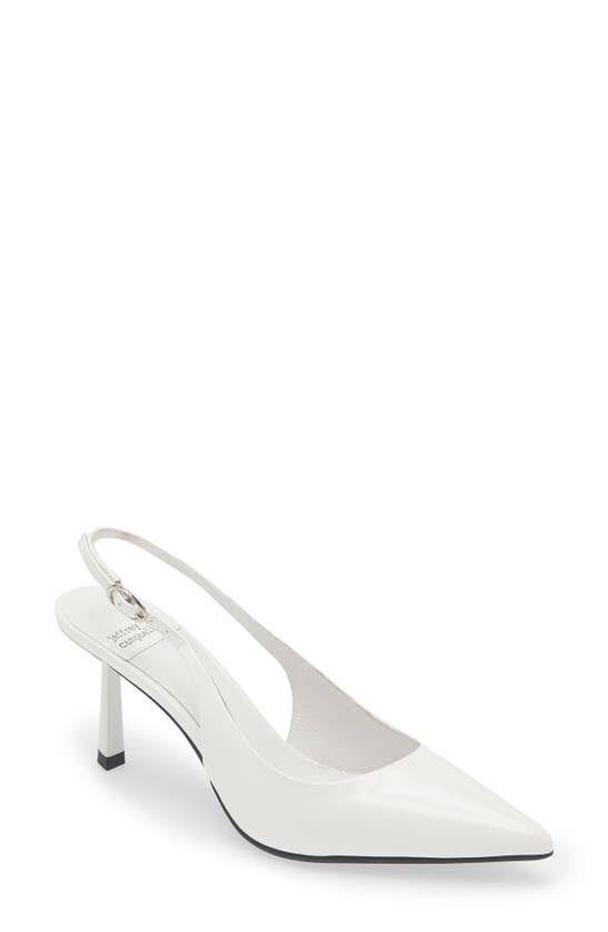 Stylish White Slingback Shoes - Jeffrey Campbell Gambol | Image