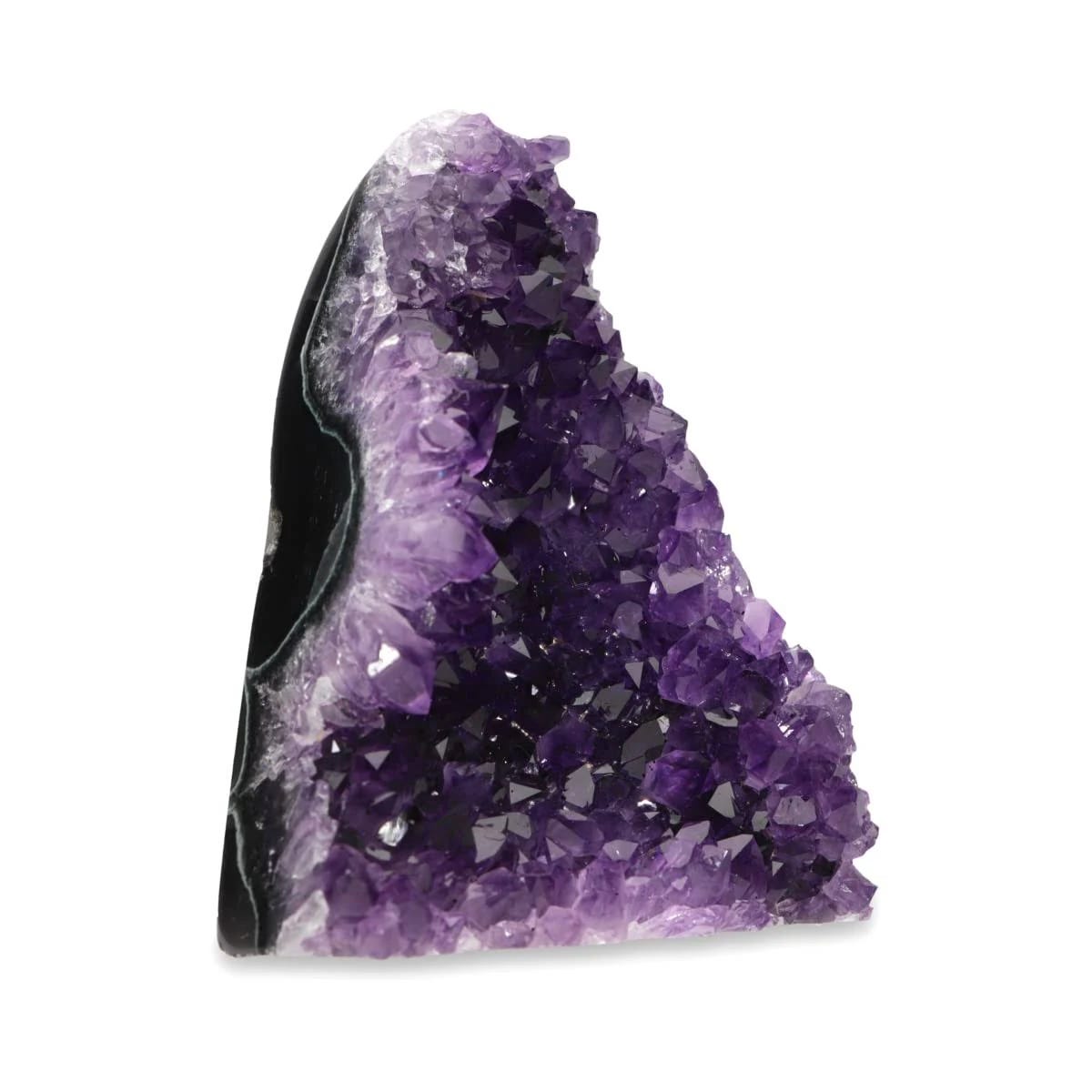 Rare Uruguayan Amethyst Geode - High-Quality Purple Gift with Basalt Base | Image