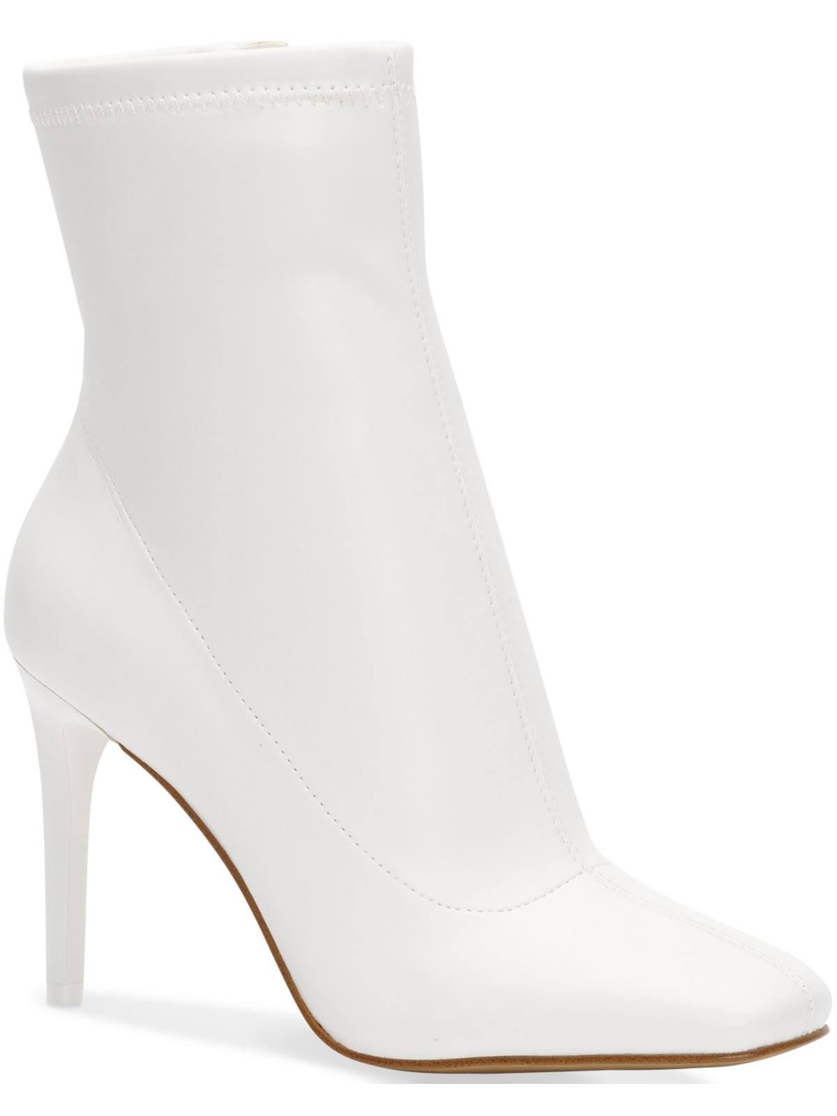 Stretchy White Ankle Boot for Women | Image