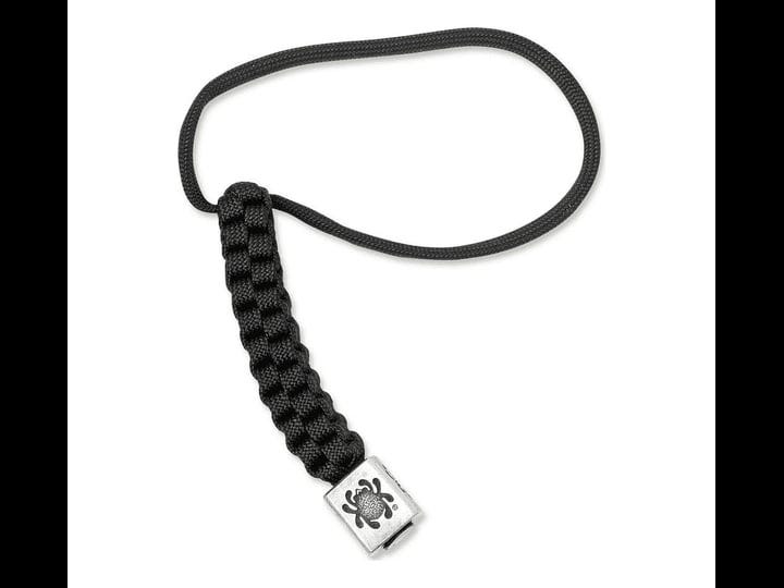 spyderco-square-pewter-bead-with-black-paracord-lanyard-1
