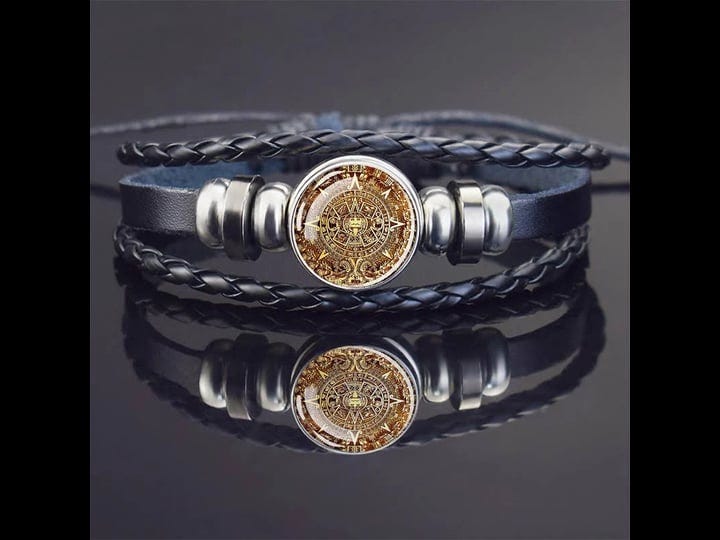 1pc-aztec-calendar-bracelets-glass-dome-multilayer-weave-pu-leather-charm-bracelet-gift-for-men-wome-1