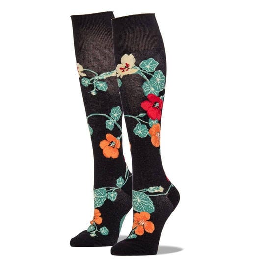 nasturtiums-womens-knee-high-socks-1