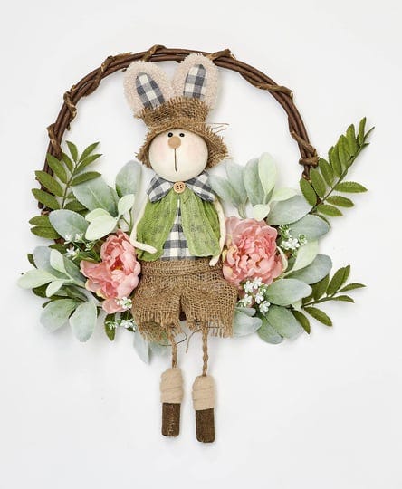 worth-imports-19-easter-country-bunny-sitting-wreath-multicolor-1