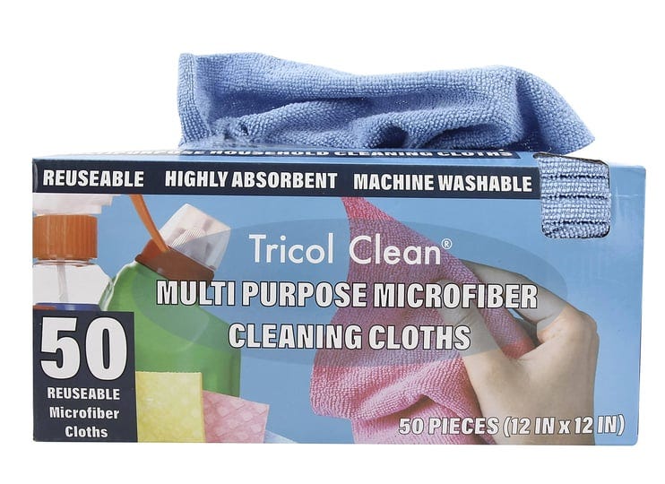 tricol-clean-profesional-resuable-lint-free-microfiber-edgeless-cleaning-cloth-rag-50pk-in-dispenser-1