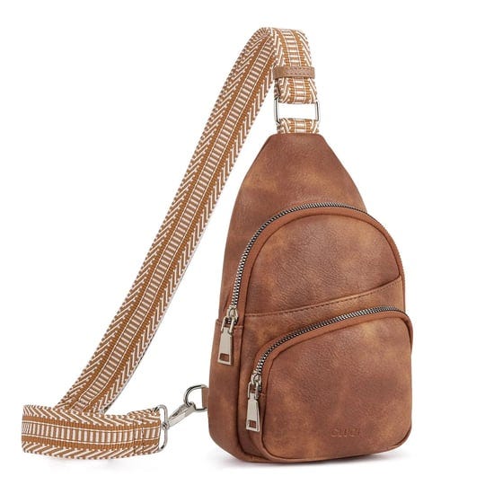 cluci-vegan-leather-sling-bag-for-women-fanny-pack-crossbody-bags-chest-bag-with-guitar-strap-brown-1