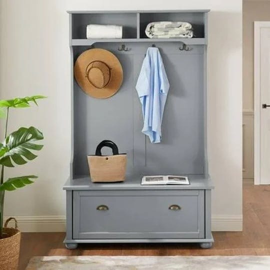 smuxee-modern-entryway-hall-tree-bench-with-coat-rack-with-shoe-cabinet-open-shelf-gray-size-40-16la-1