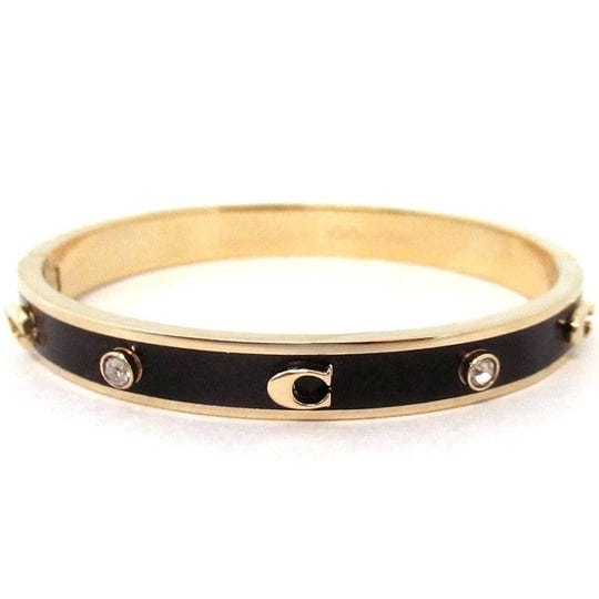 coach-outlet-signature-and-stone-hinged-bangle-black-1