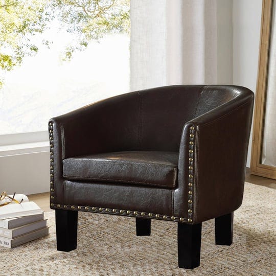 rosevera-duilio-club-style-barrel-armchair-for-living-room-faux-leather-accent-chair-tone-espresso-1