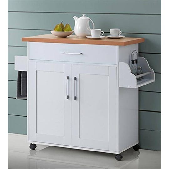 hodedah-kitchen-island-with-spice-rack-towel-rack-drawer-white-1