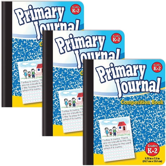 primary-journal-hardcover-primary-composition-book-notebook-grades-k-2-100-sheet-one-subject-9-75-in-1
