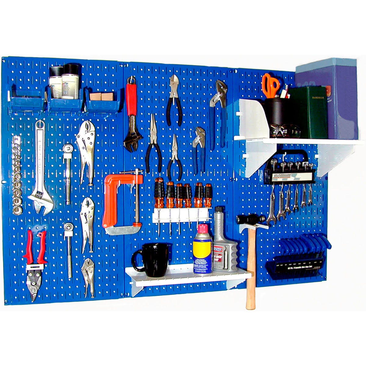 Wall Control 4ft Metal Pegboard Standard Tool Storage Kit - Efficient Tool Organization | Image