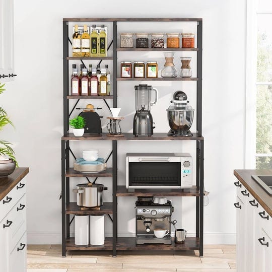 5-tier-kitchen-bakers-rack-kitchen-utility-storage-organizer-shelf-rustic-brown-1