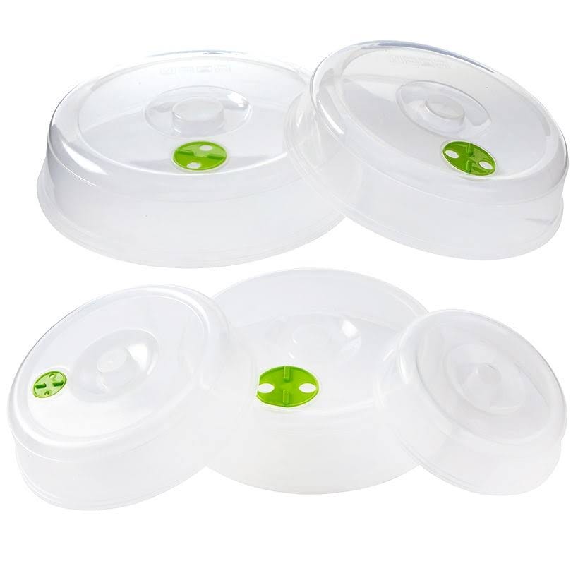 Versatile Set of 5 Microwave Plate and Bowl Covers | Image
