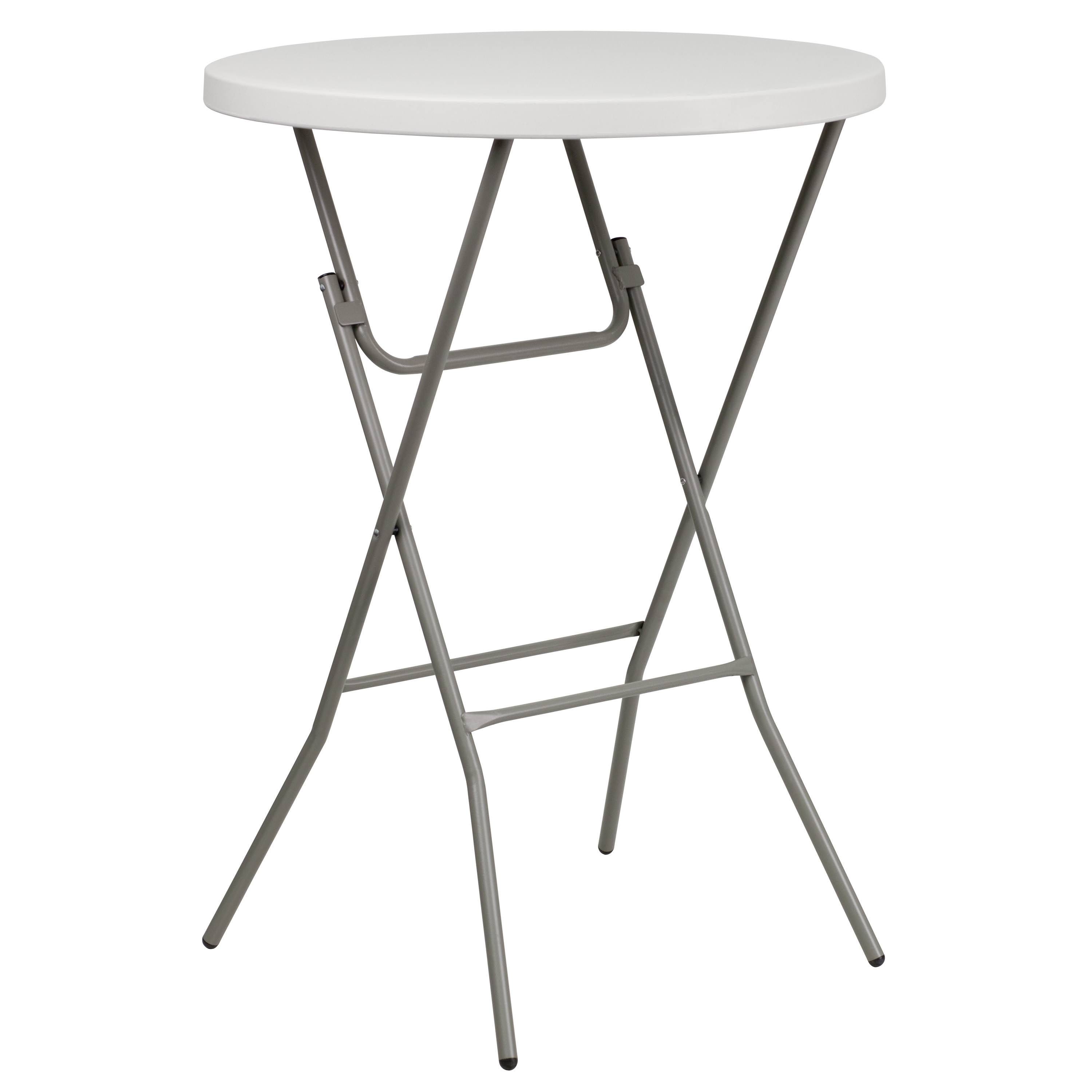 Sturdy Bar Height Folding Table with Blow Molded Top | Image