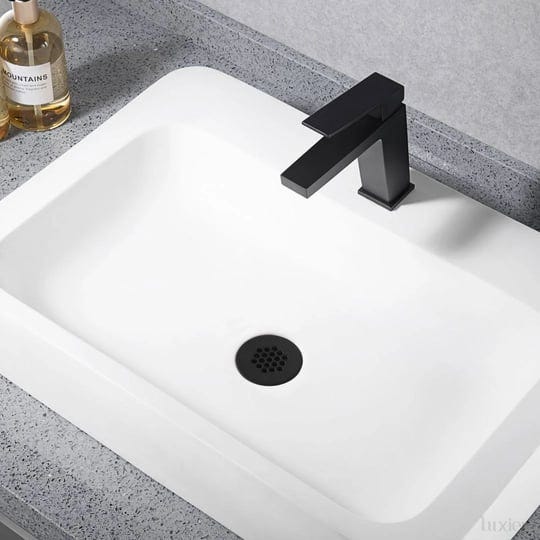 luxier-ds05-t-bathroom-sink-grid-drain-strainer-with-no-overflow-matte-black-1