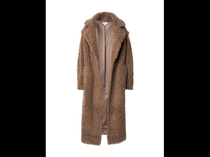 topshop-fluffy-long-line-teddy-coat-in-brown-1