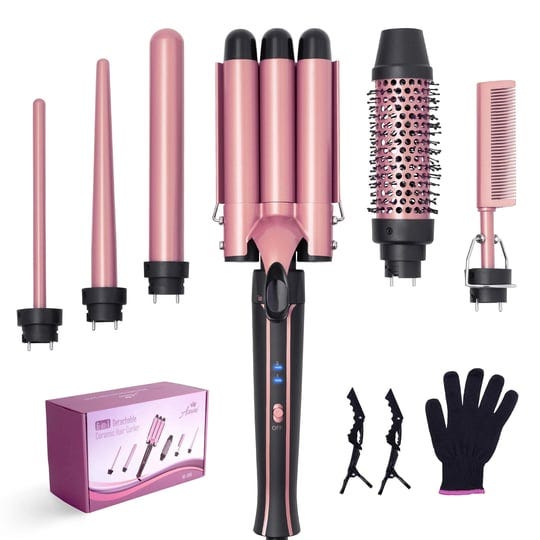 asani-curling-iron-wand-set-6-in-1-beachwaver-hair-curler-with-3-barrel-hair-crimper-tapered-spiral--1