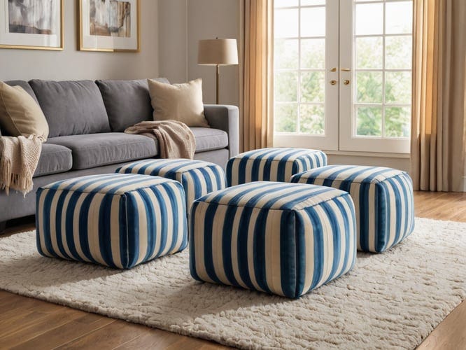 Blue-Striped-Ottomans-Poufs-1