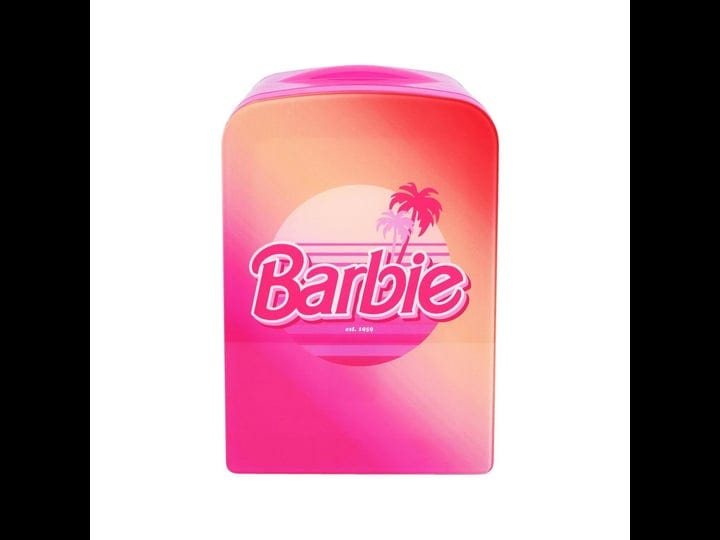 barbie-hot-pink-malibu-4l-cooler-mini-fridge-with-glass-door-6-can-1