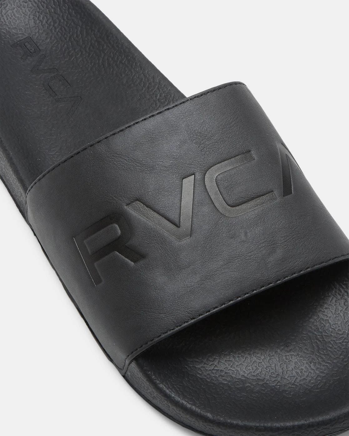Comfortable Stealth Black Slide Sandals | Image