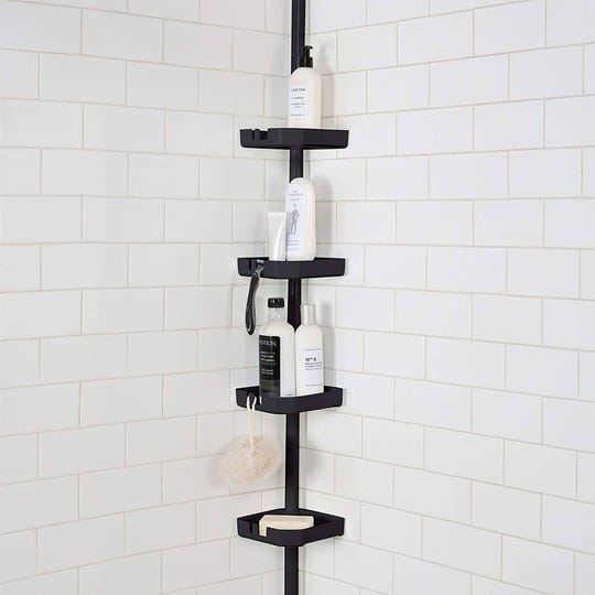 moda-at-home-enterprises-ltd-4-tier-tension-corner-shower-caddy-black-1