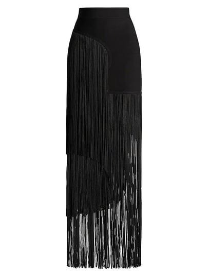 herve-leger-womens-asymmetric-fringe-maxi-skirt-black-size-xxs-1