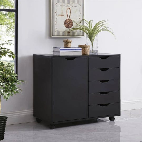 homestock-black-5-drawer-with-shelf-office-file-cabinets-wooden-file-cabinets-for-home-office-latera-1