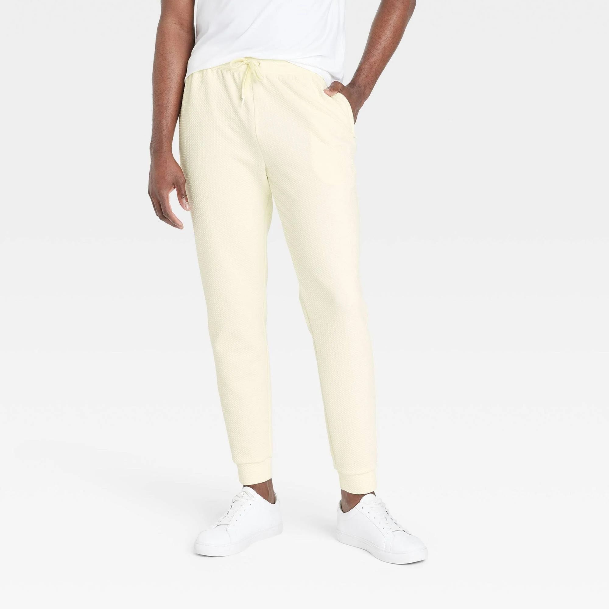All-in-Motion Yellow Knit Joggers | Image