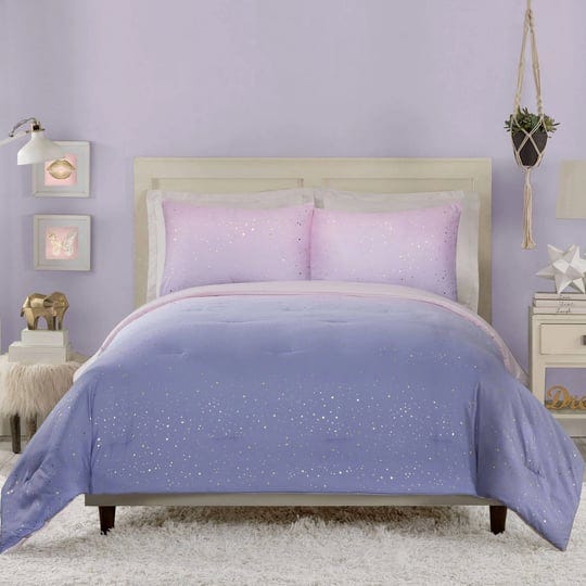 full-queen-teen-ombre-foil-dot-comforter-set-pink-blue-metallic-gold-makers-collective-1