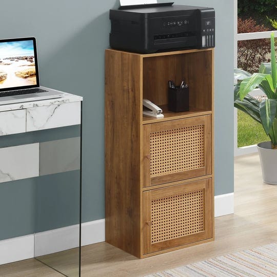 convenience-concepts-xtra-storage-weave-2-door-cabinet-with-shelf-brown-1