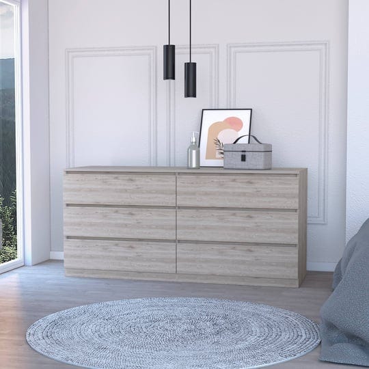 fm-furniture-seul-six-drawer-double-dresser-superior-top-light-gray-1