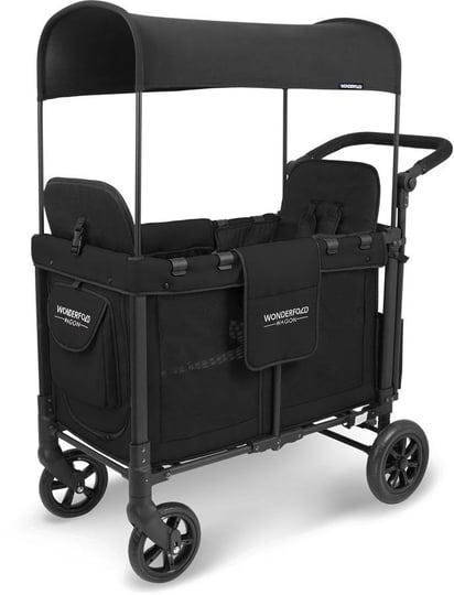 wonderfold-w2-multifunctional-double-stroller-wagon-2-seater-black-1
