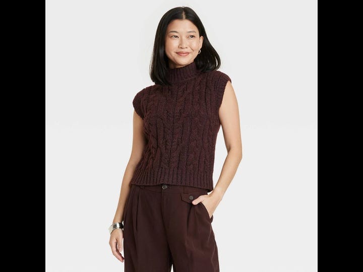 womens-crewneck-cropped-sweater-vest-a-new-day-dark-brown-xs-1