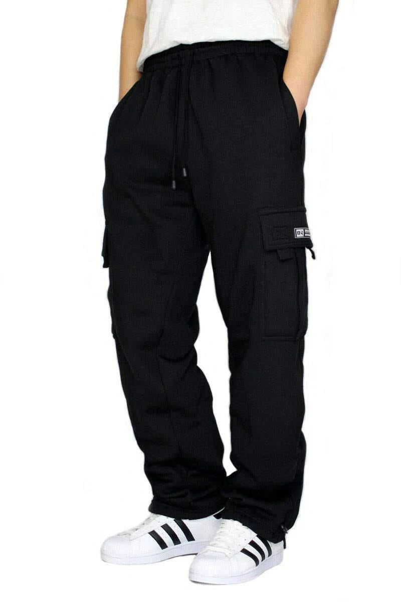 Comfortable and Stylish Men's Fleece Cargo Sweatpants | Image