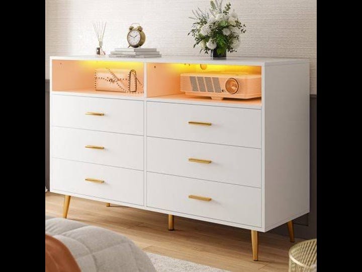 enhomee-dresser-white-dresser-with-6-deep-drawers-drawer-dresser-with-led-lights-tv-stand-dressers-c-1