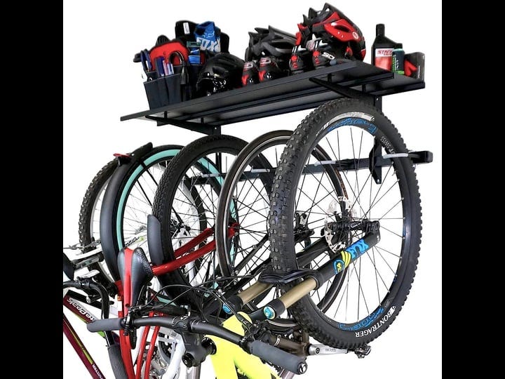 storeyourboard-5-bike-rack-storage-shelf-200-lb-steel-bike-wall-mount-black-1