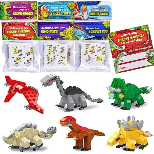 joyin-24-packs-valentines-day-cards-with-dinosaur-building-blocks-for-valentine-party-favor-classroo-1