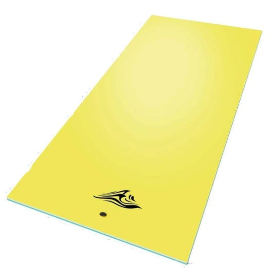 yellow-water-mat-floating-foam-pad-for-lake-with-storage-straps-1