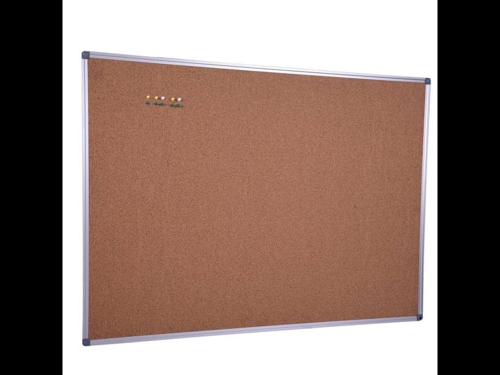 dexboard-large-cork-notice-bulletin-board-48-x-36-inch-satin-finished-aluminum-frame-1