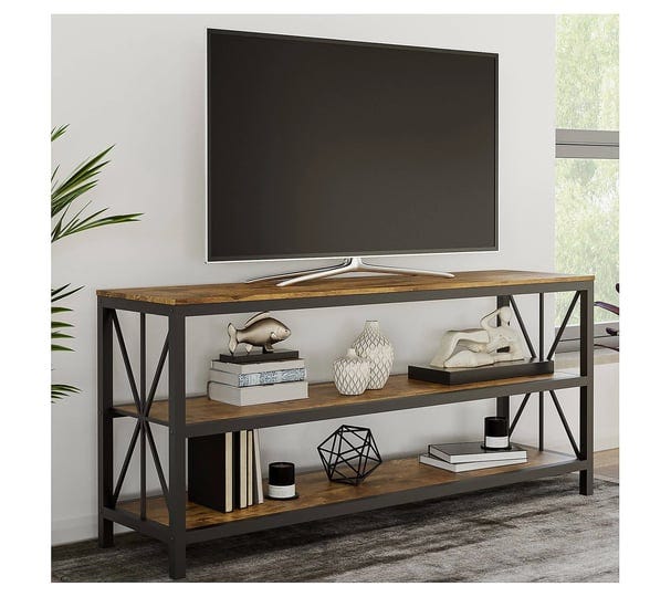 lavish-home-70-inch-tv-stand-3-tier-open-back-entertainment-center-brown-woodgrain-1