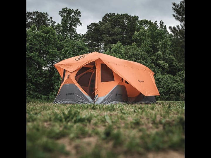 gazelle-t8-8-person-hub-tent-sunset-orange-1