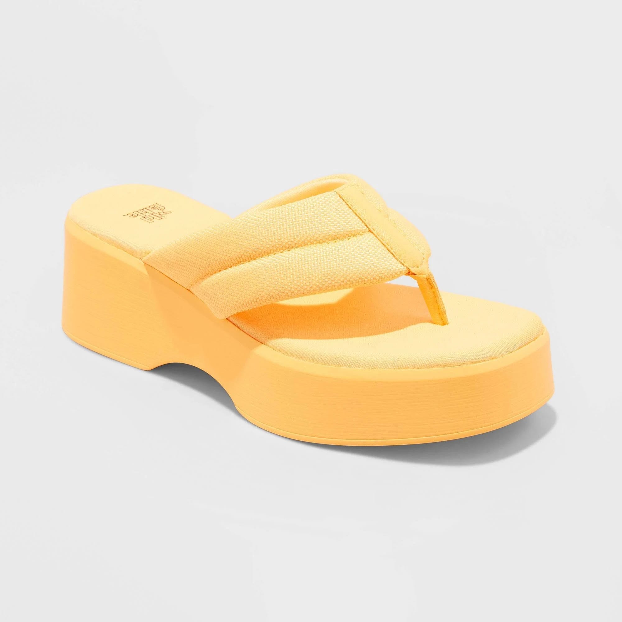 Wild Fable Orange Platform Sandals for Comfort and Style | Image