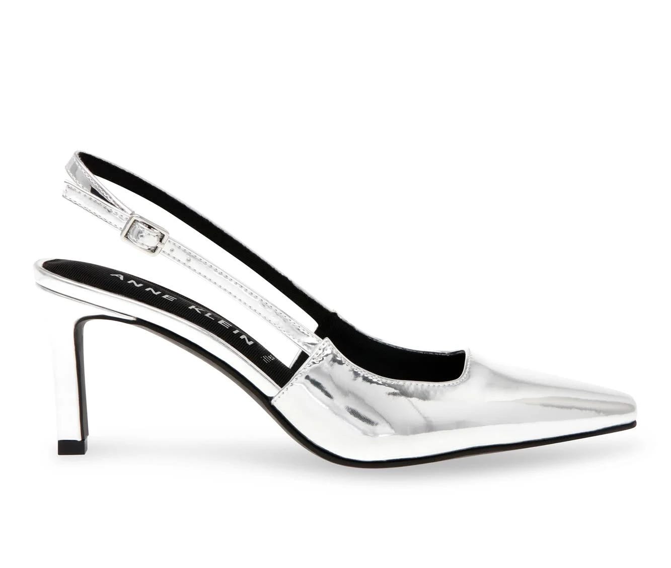 Elegant Silver Slingback Pumps for Homecoming | Image