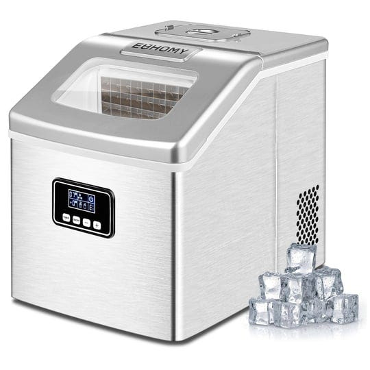 euhomy-im-f-countertop-auto-self-cleaning-portable-ice-maker-w-basket-silver-1