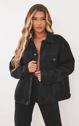 womens-prettylittlething-washed-black-oversized-boyfriend-denim-jacket-size-2-1