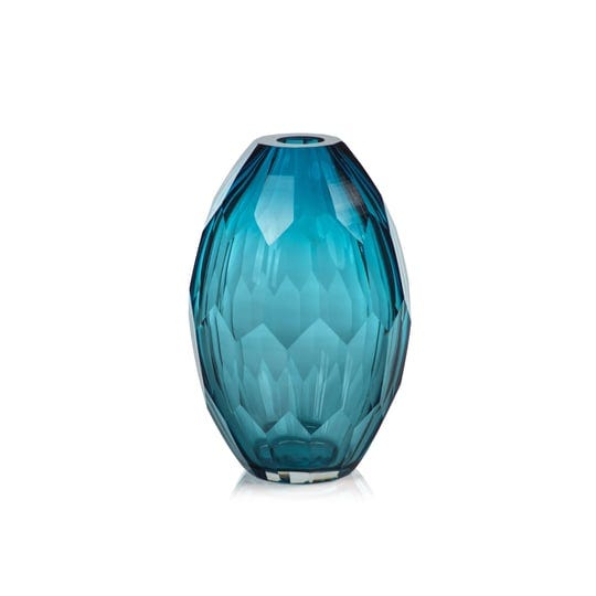 zodax-nixie-hand-cut-blue-glass-vase-medium-1