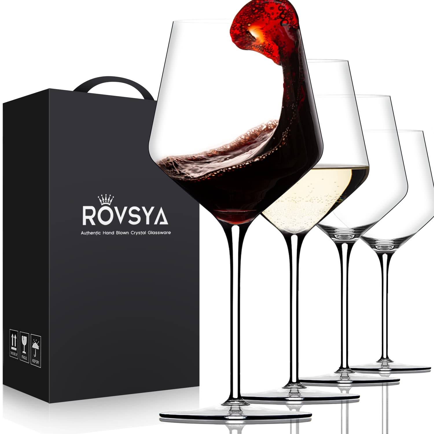 Luxury Red Wine Glasses Set of 4 for Wine Tasting | Image