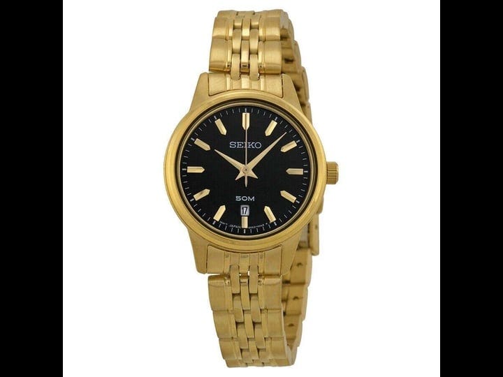 new-seiko-womens-sur886-black-dial-gold-tone-wrist-watch-msrp-1
